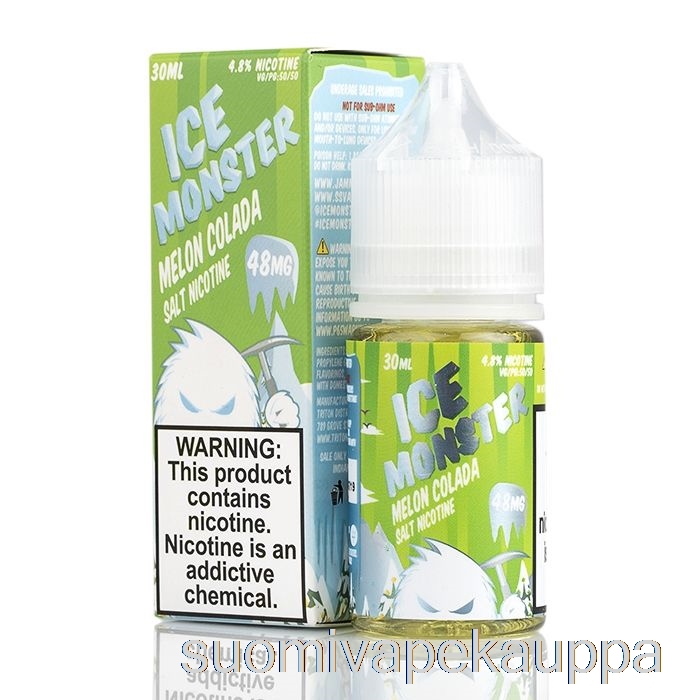 Vape Netistä Jäämeloni Colada - Jäähirviösuolat - 30ml 24mg